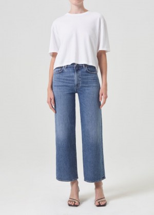 Agolde Harper Crop Jean Jeans Dames Moor | QWV214387