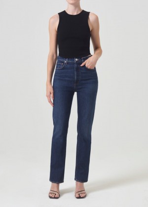 Agolde High Rise Stovepipe Stretch Denim Dames Discord | YWQ853674