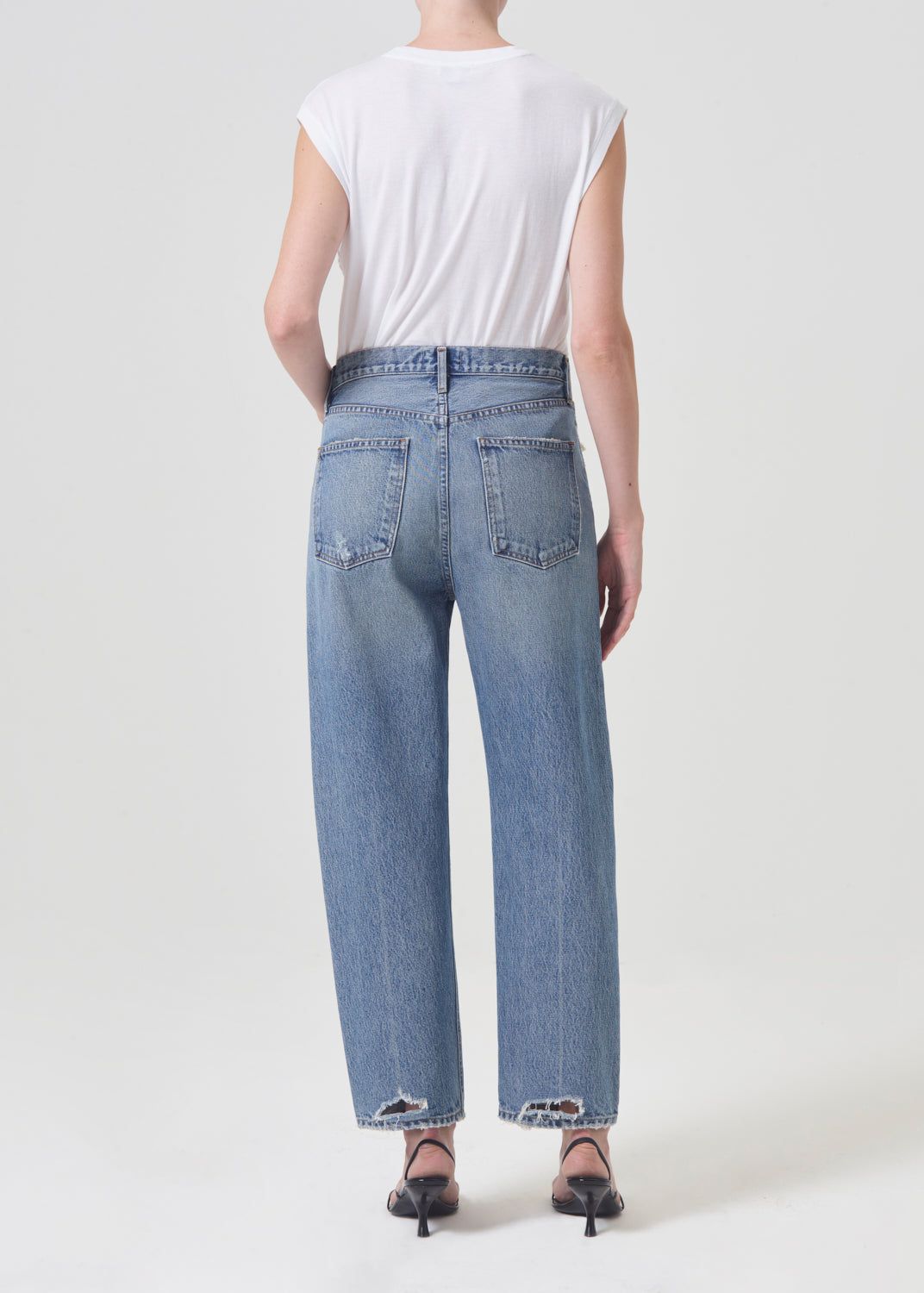 Agolde 90's Crop Mid Rise Straight Denim Dames Hooked | OHN407951