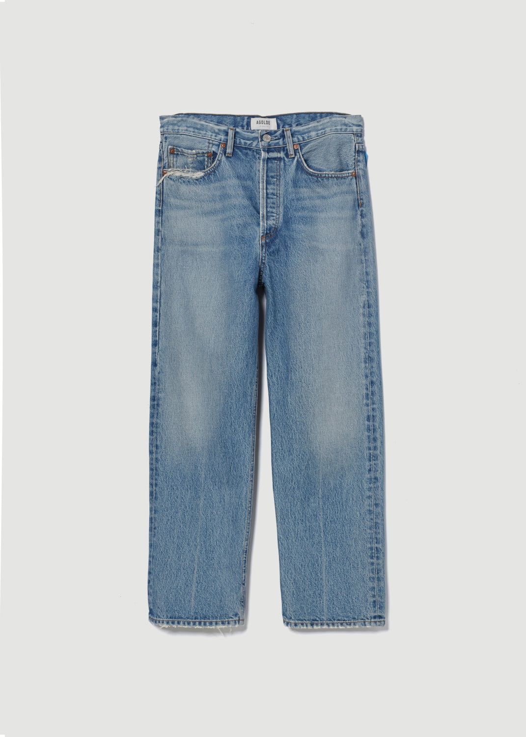 Agolde 90's Crop Mid Rise Straight Denim Dames Hooked | OHN407951