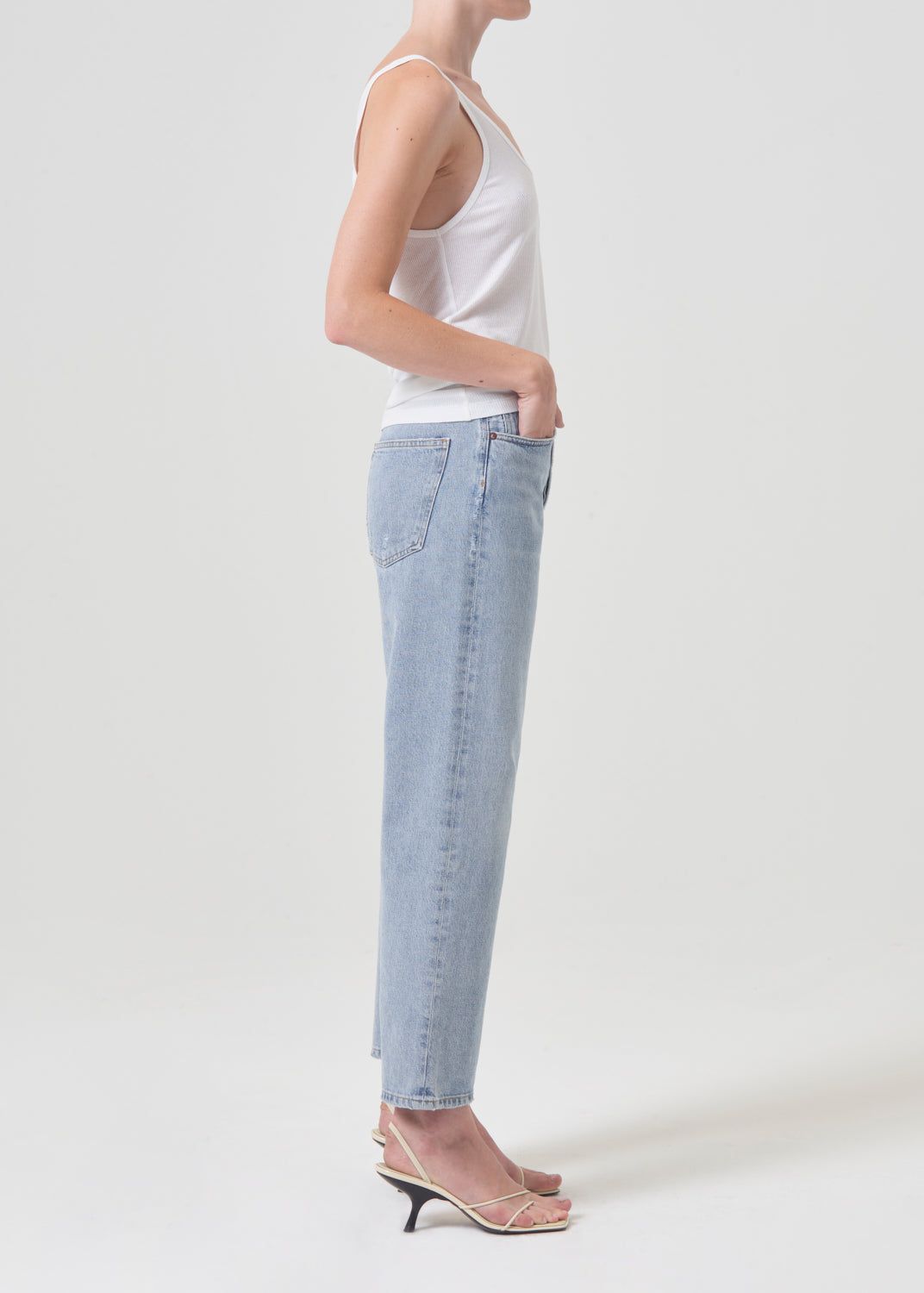 Agolde 90's Crop Mid Rise Straight Denim Dames Replica | HWE915068