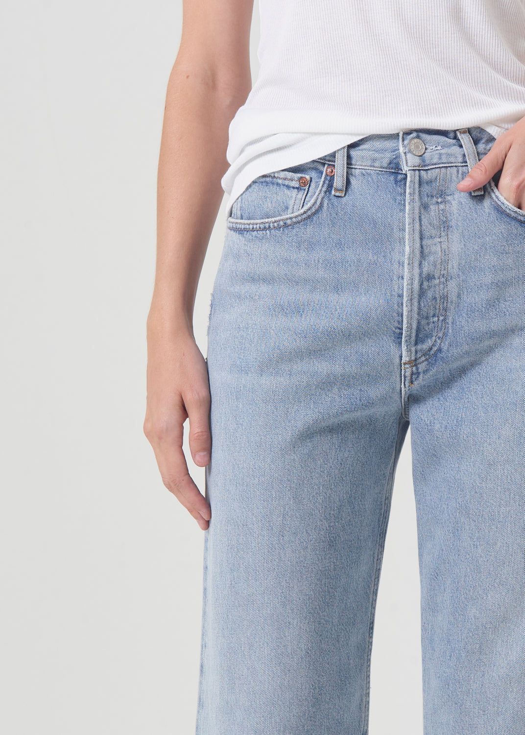 Agolde 90's Crop Mid Rise Straight Denim Dames Replica | HWE915068