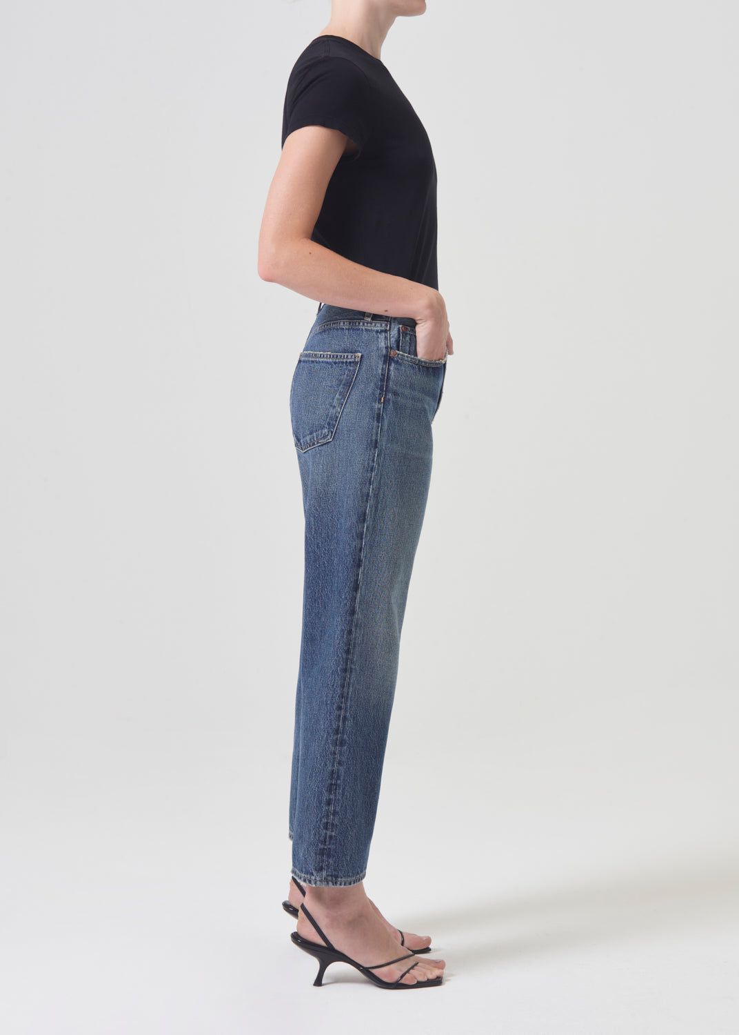 Agolde 90's Crop Mid Rise Straight Denim Dames Imagine | GRZ893412