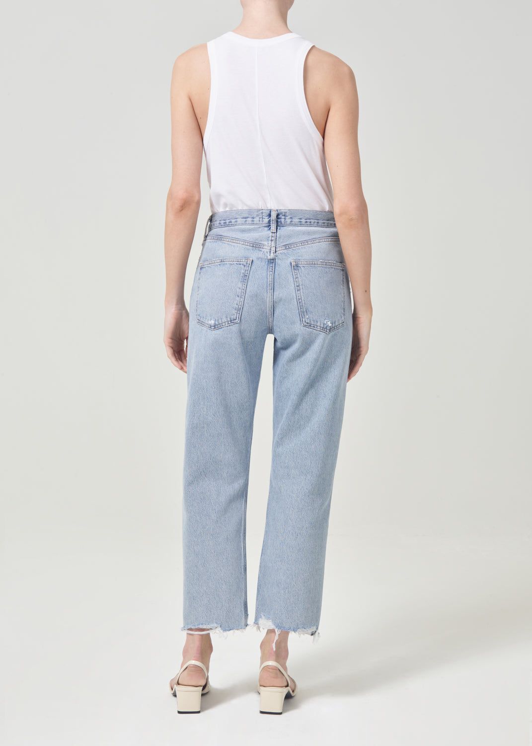 Agolde 90's Crop Mid Rise Straight Denim Dames Nerve | DZF519764