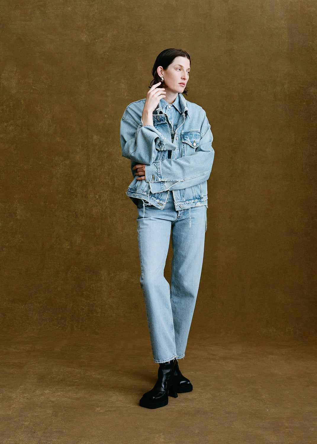 Agolde 90's Mid Rise Straight Denim Dames Snapshot | QMI236145