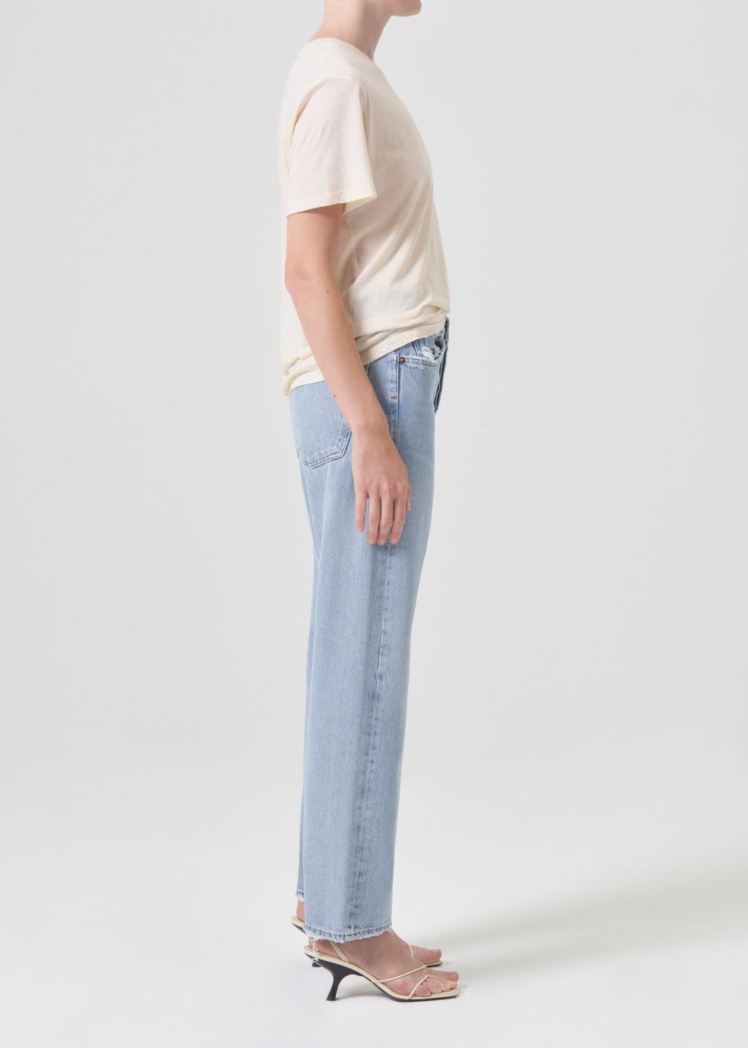 Agolde 90's Mid Rise Straight Denim Dames Snapshot | QMI236145