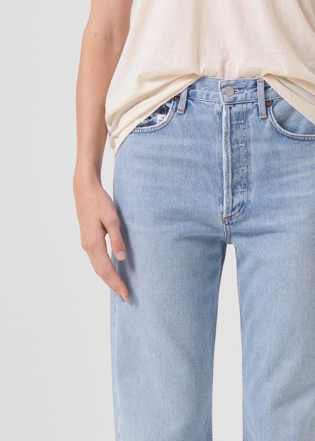 Agolde 90's Mid Rise Straight Denim Dames Snapshot | QMI236145