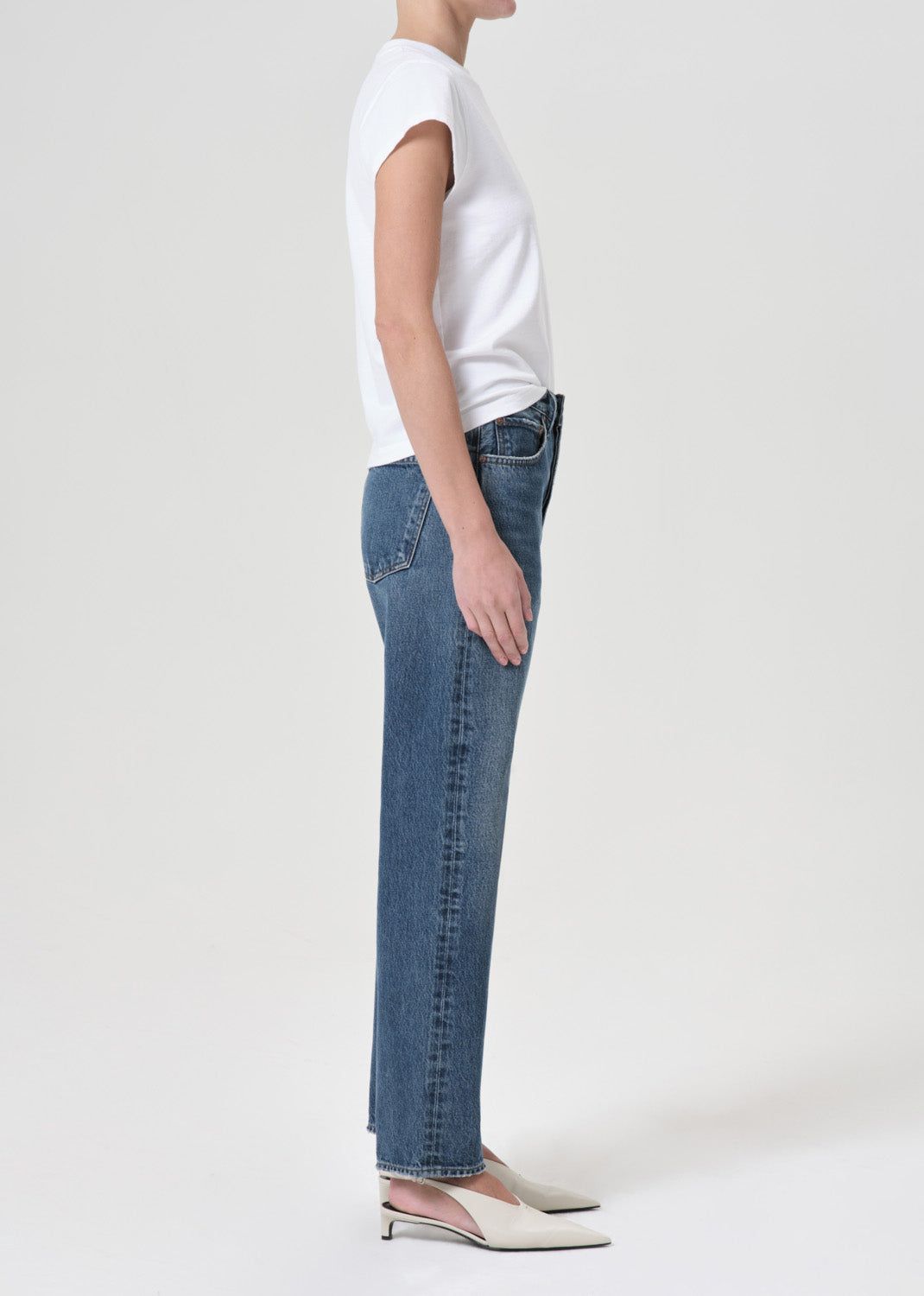 Agolde 90's Mid Rise Straight Denim Dames Essence | LHQ350642