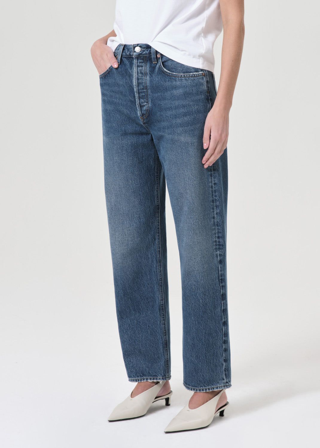 Agolde 90's Mid Rise Straight Denim Dames Essence | LHQ350642