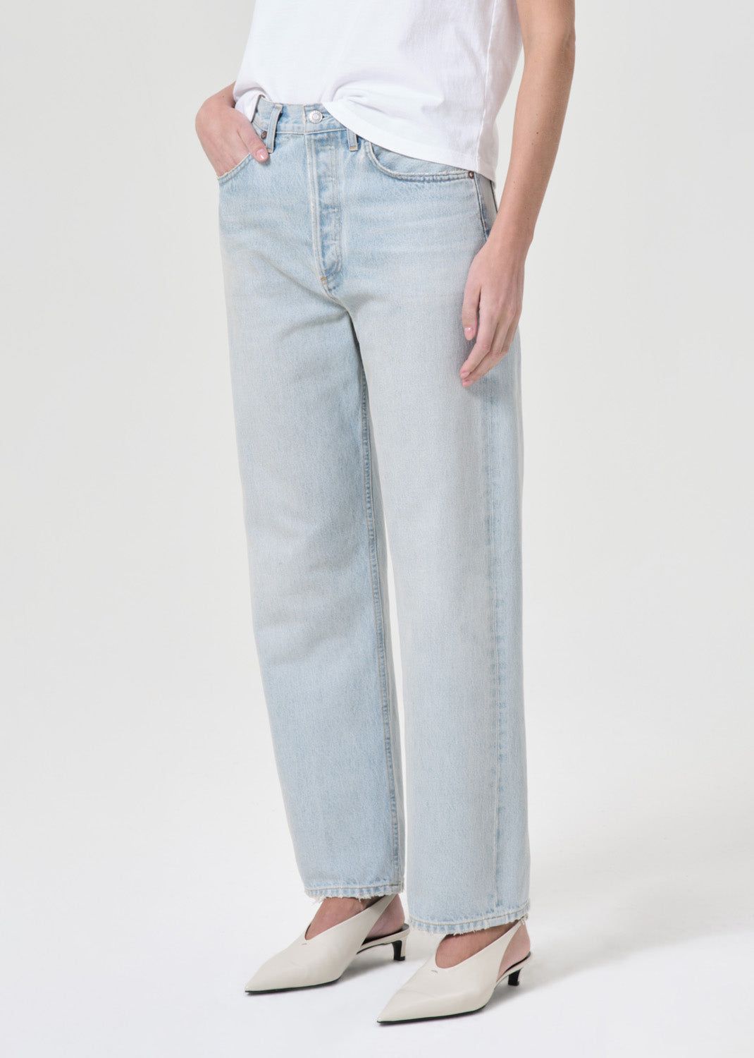 Agolde 90's Mid Rise Straight Denim Dames Revive | EDF785643