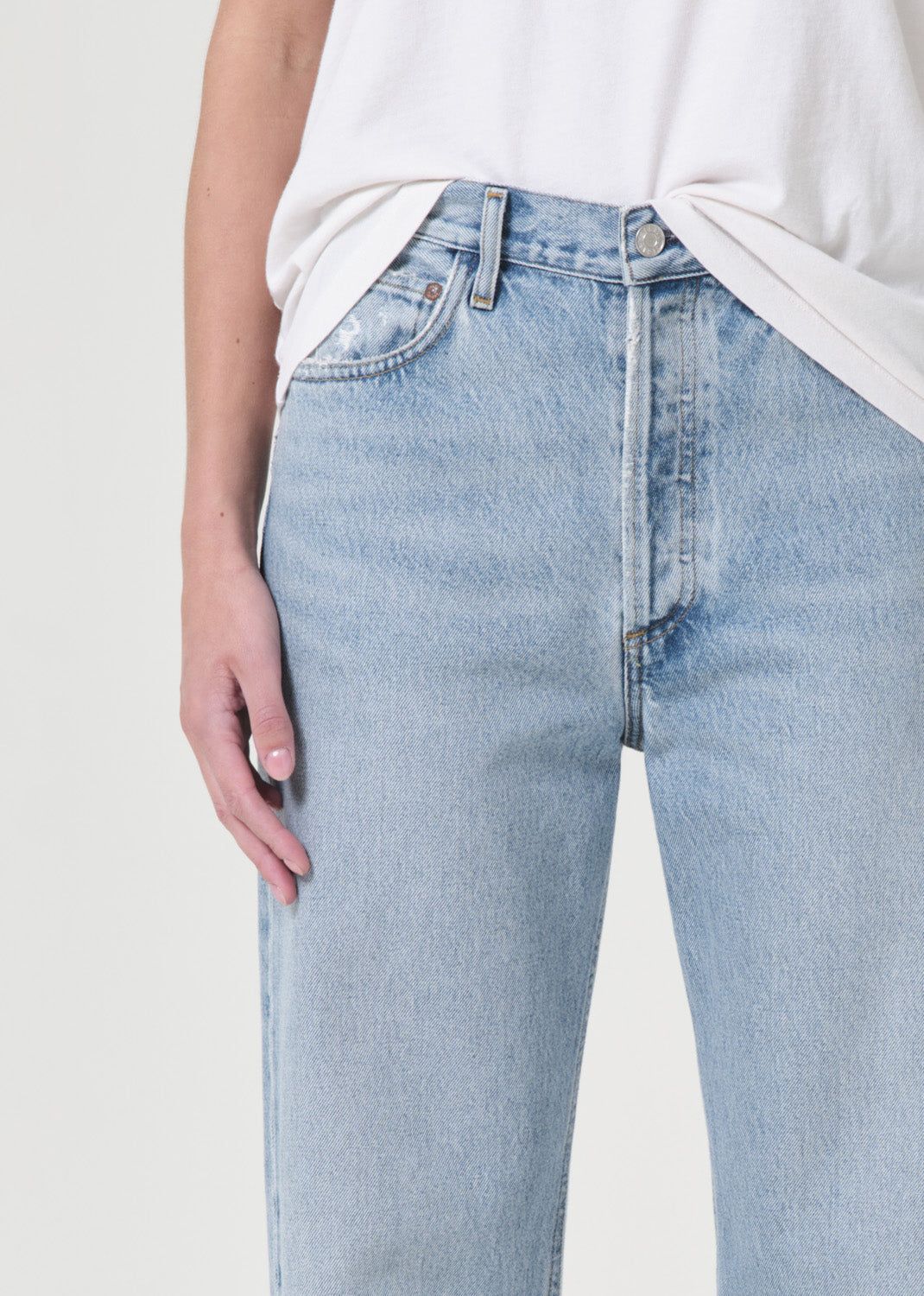 Agolde 90's Mid Rise Straight Denim Dames Force | ASU415760