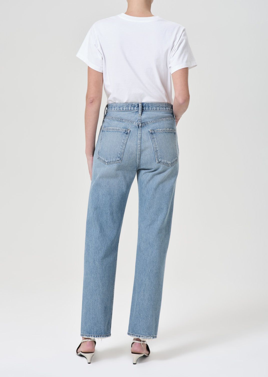 Agolde 90's Pinch Waist High Rise Straight Denim Dames Harmonic | YVX602895