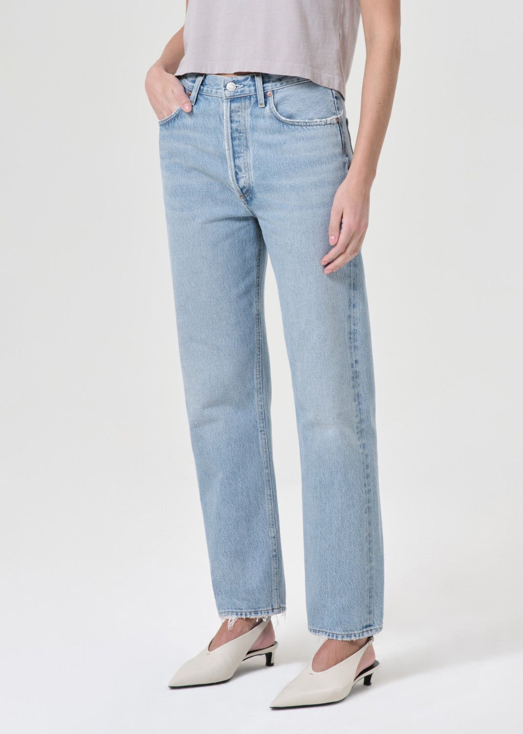 Agolde 90's Pinch Waist High Rise Straight Denim Dames Force | PHL476320