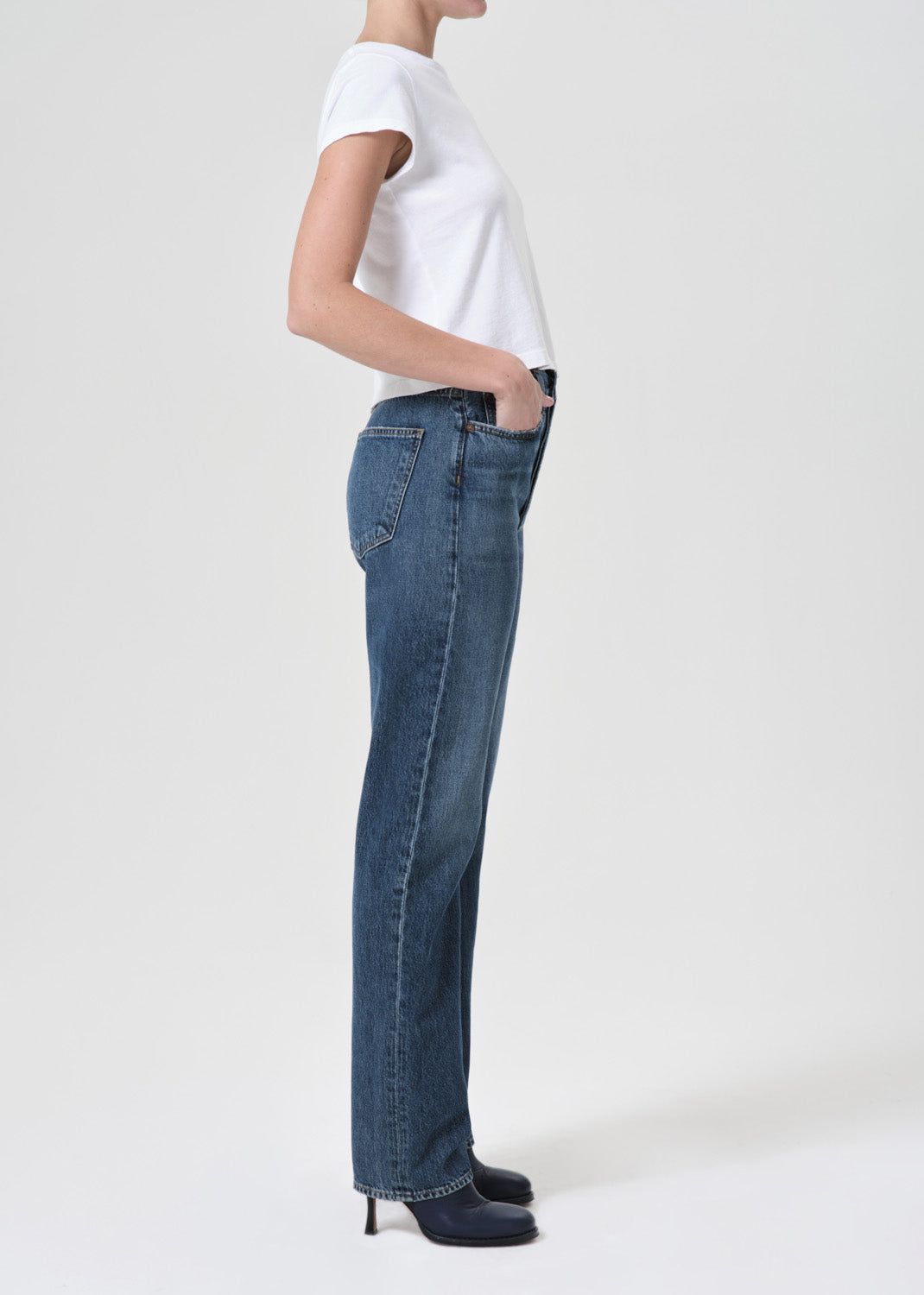 Agolde 90's Pinch Waist High Rise Straight Long Denim Dames Control | CRQ973126