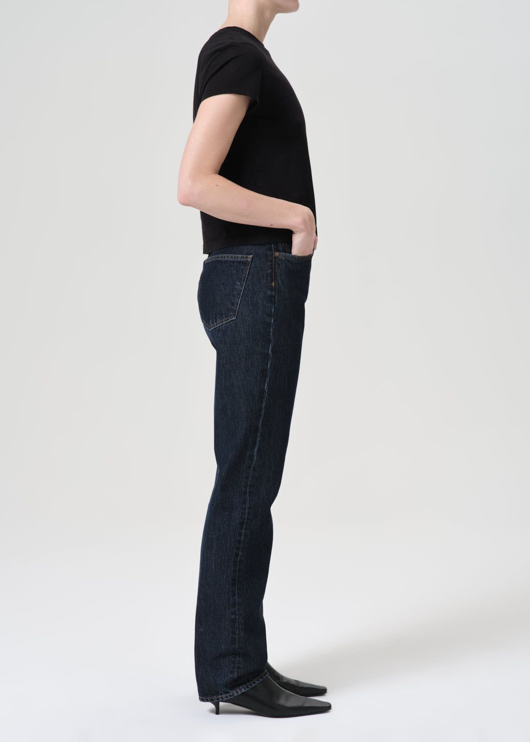 Agolde 90's Pinch Waist High Rise Straight Long Denim Dames Polished | AYW905376