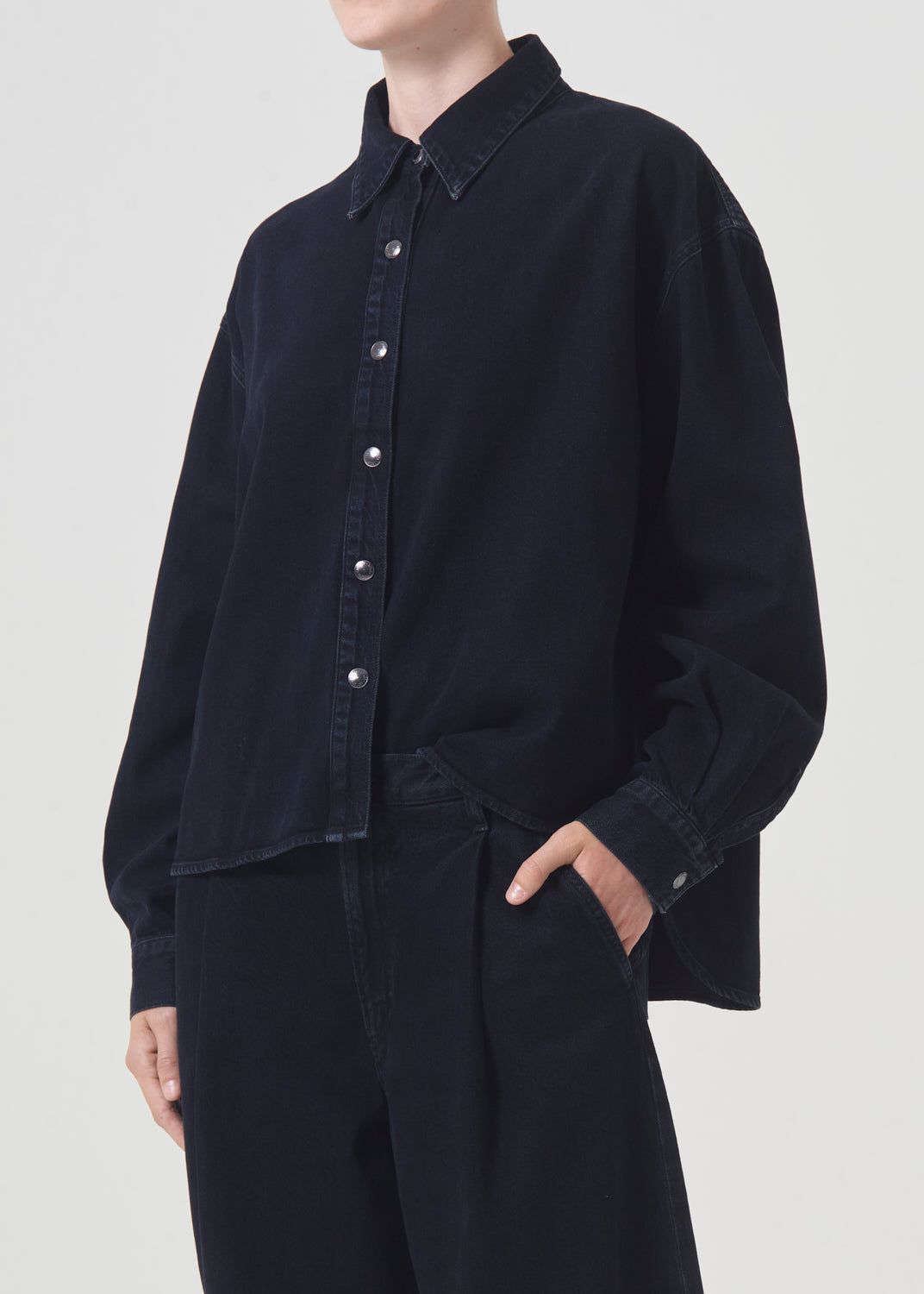 Agolde Aiden High Low Shirt Topjes Dames Dispute | RSJ657081