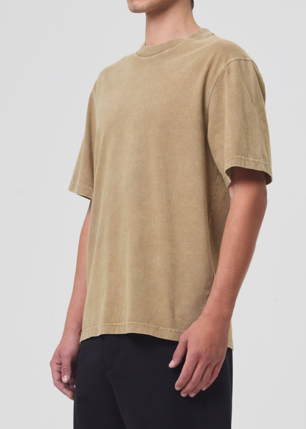 Agolde Asha Mock Neck Tee Overhemd Heren Bruin | KYD860429