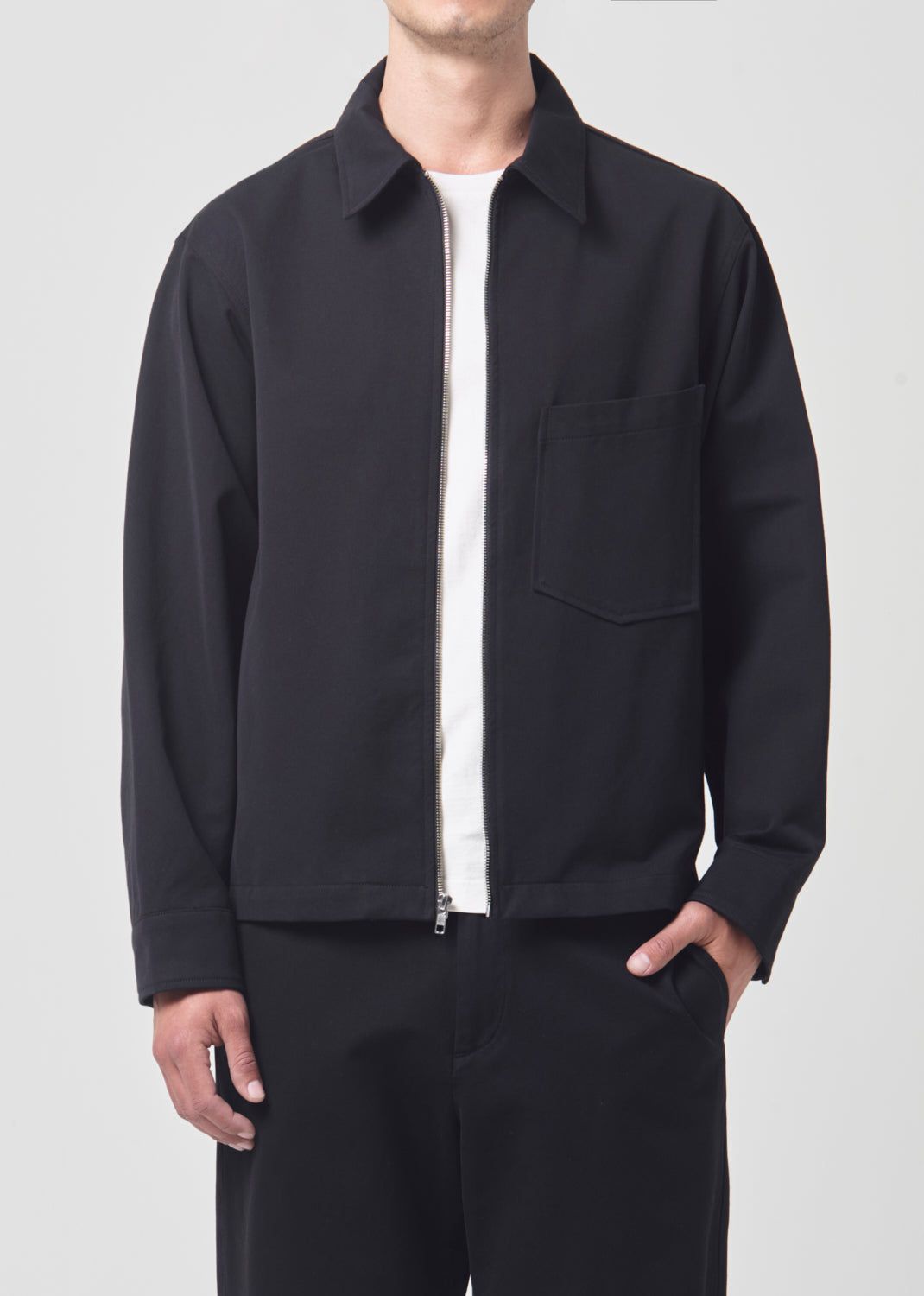 Agolde Atlas Zip Shirt Overhemd Heren Zwart | KCT812357