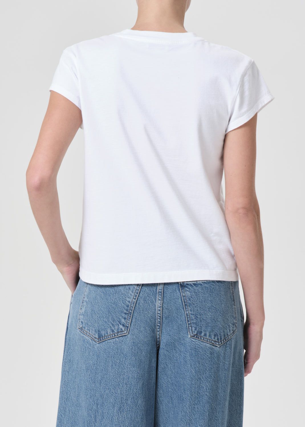 Agolde Bryce Tee Topjes Dames Wit | FIG167295