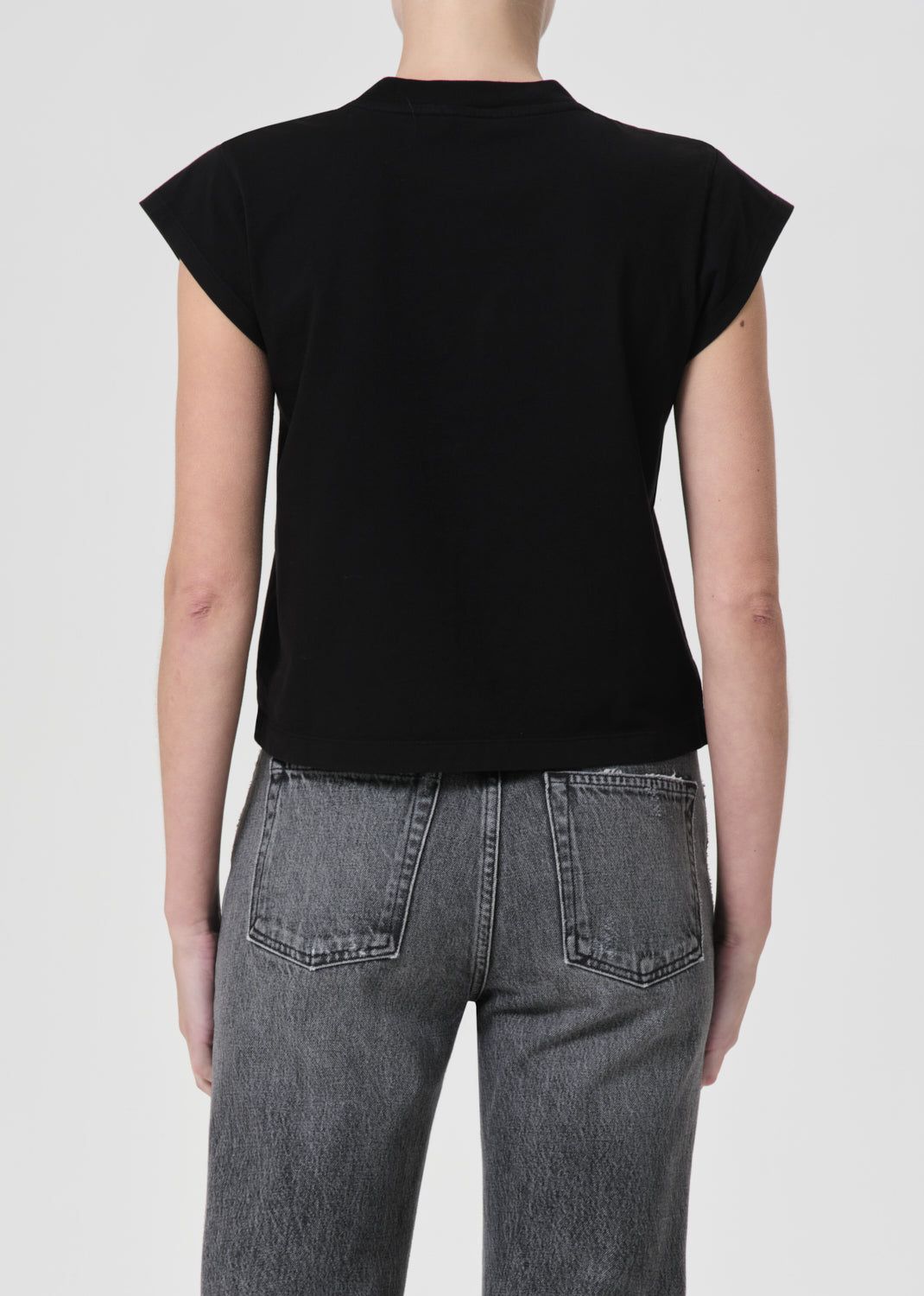 Agolde Bryce Tee Topjes Dames Zwart | UDH546903