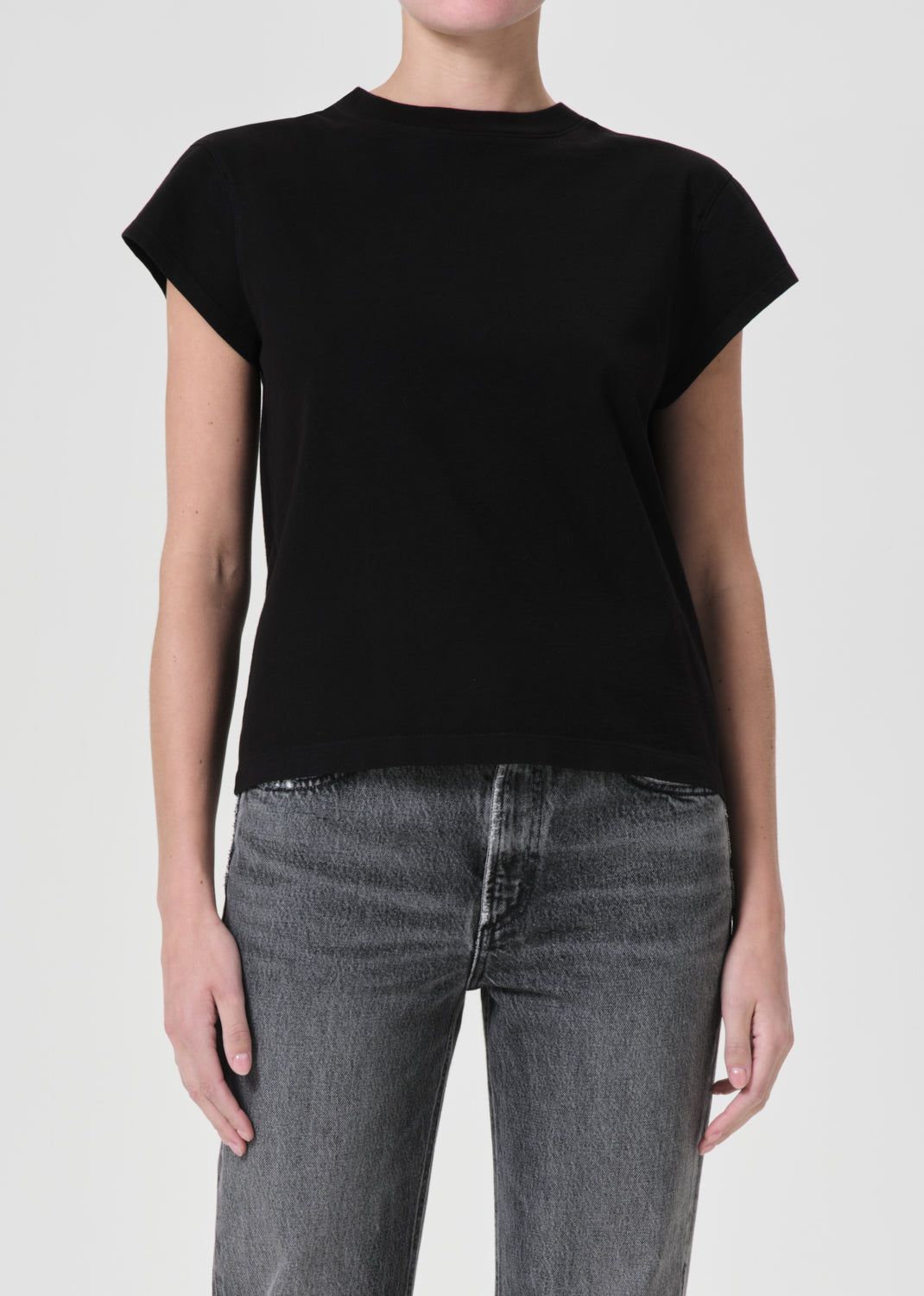 Agolde Bryce Tee Topjes Dames Zwart | UDH546903