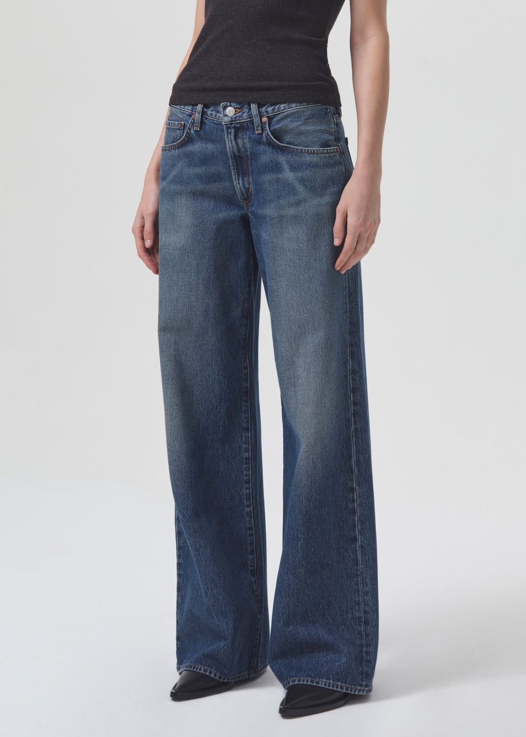 Agolde Clara Low Rise Baggy Flare Denim Dames Noise | ISO046532