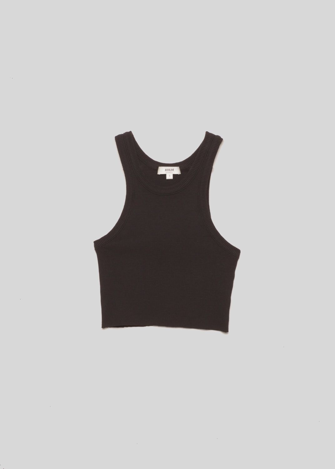 Agolde Cropped Bailey Tank Topjes Dames Zwart | TPG598641