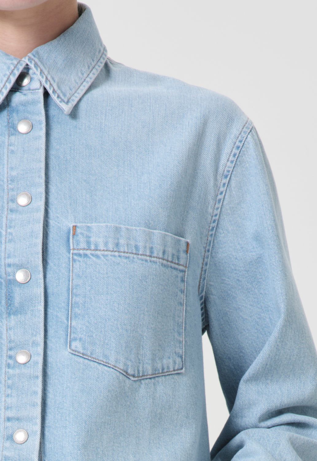 Agolde Dagmar Shirt Denim Dames Past | KNG152693