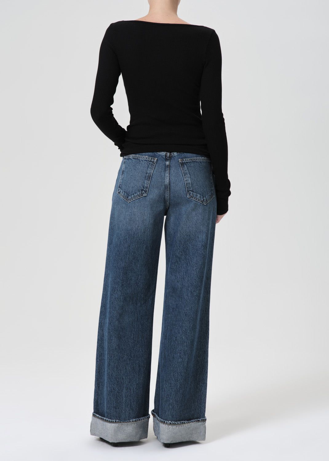 Agolde Dame High Rise Wide Leg Denim Dames Control | YAS349702