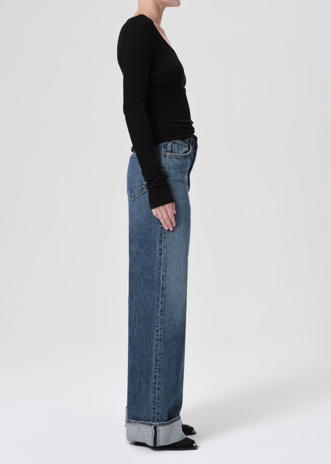 Agolde Dame High Rise Wide Leg Denim Dames Control | YAS349702