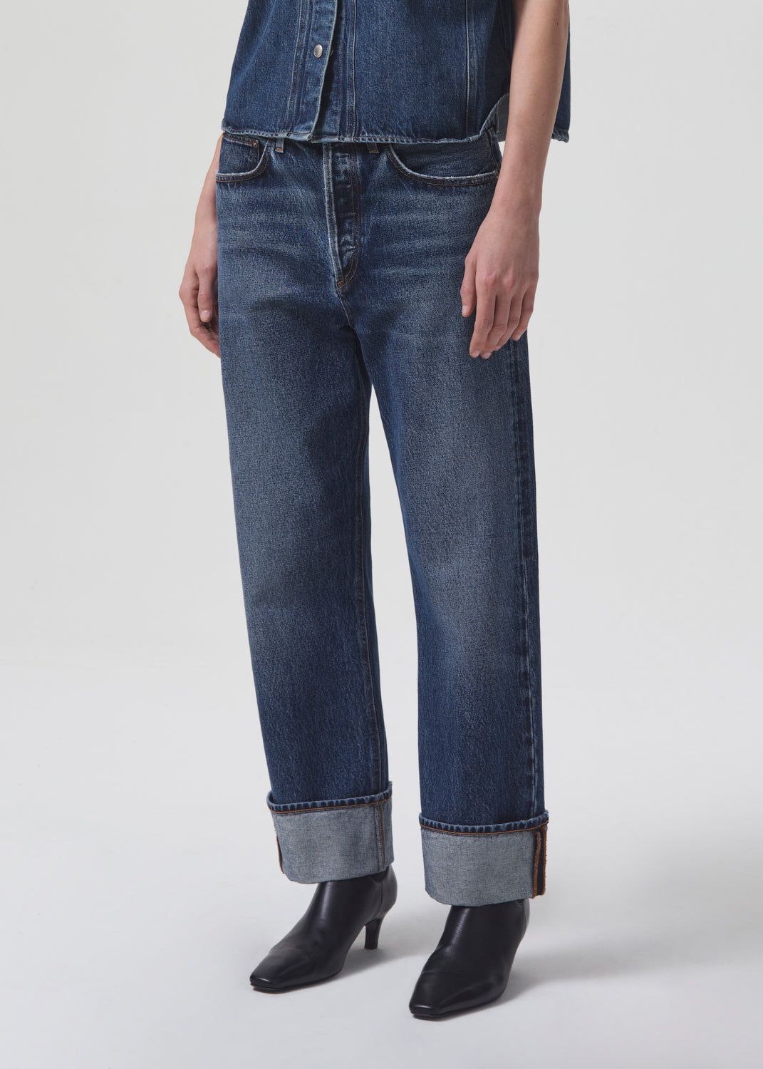 Agolde Fran Low Slung Straight Denim Dames Control | UYK847159