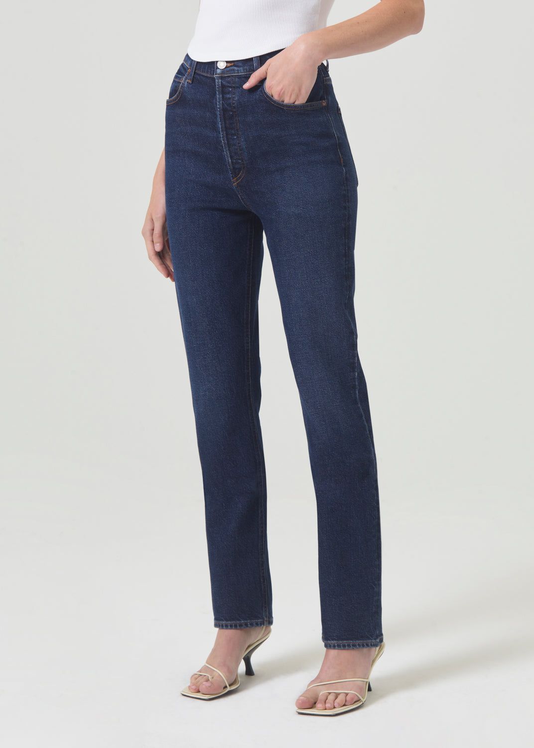 Agolde Freya High Rise Slim Stretch Denim Dames Divided | SPQ120935