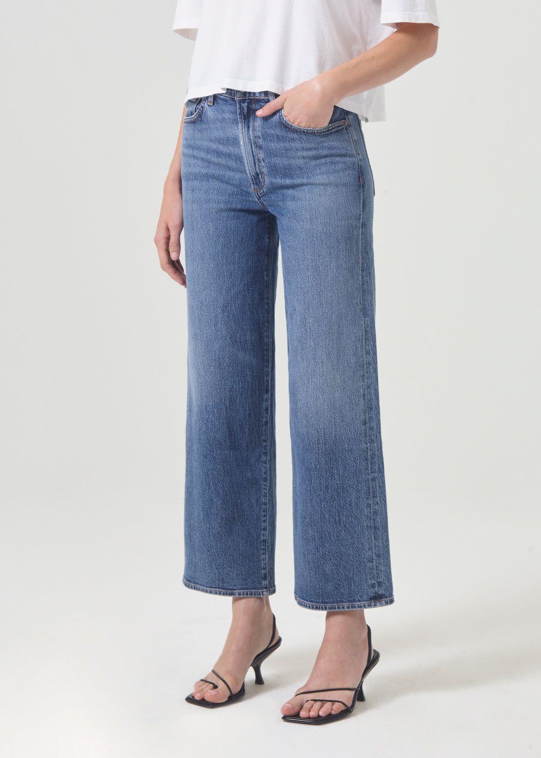 Agolde Harper Crop Jean Jeans Dames Moor | QWV214387