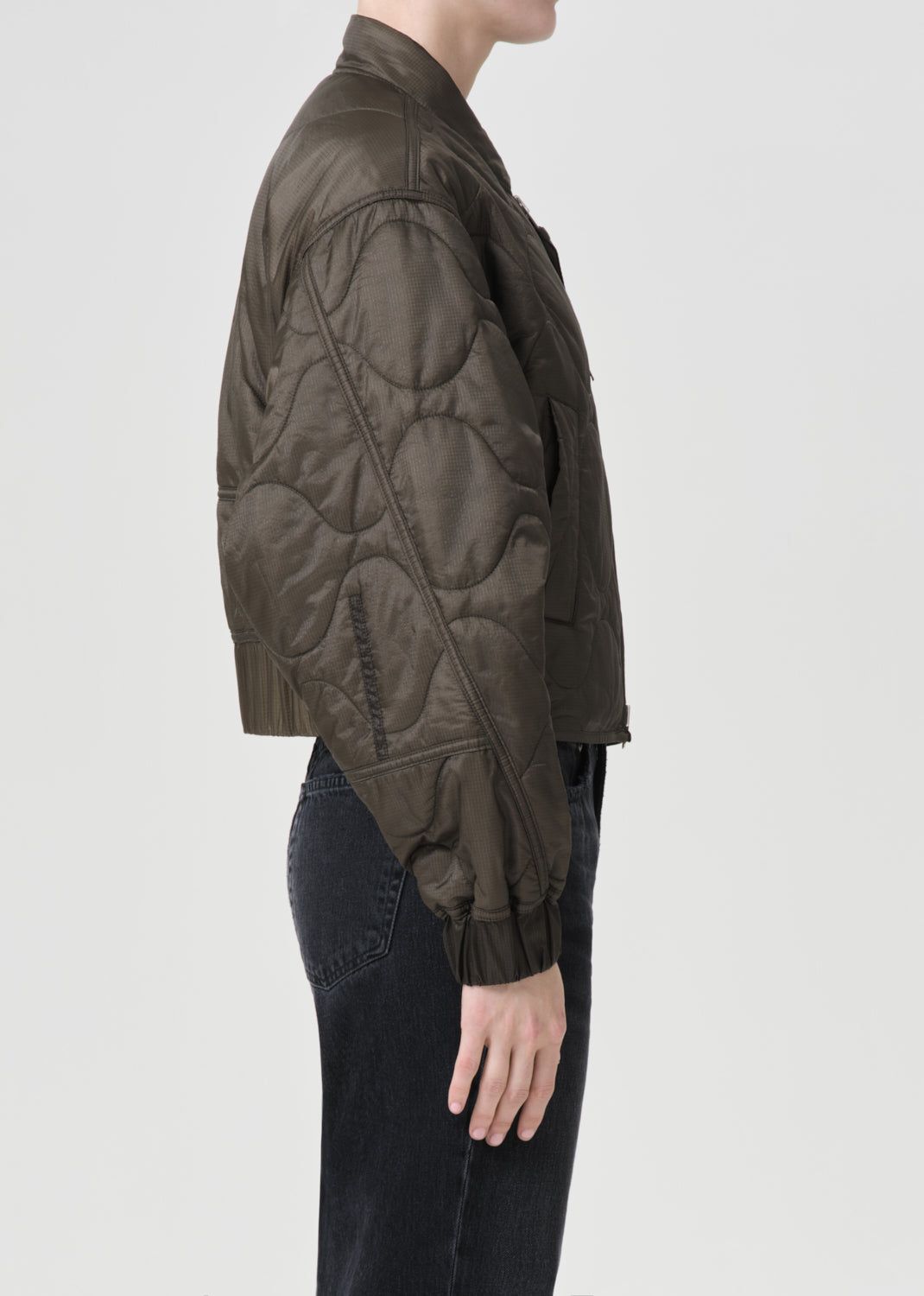 Agolde Iona Quilted Jacket Jassen Dames Olijfgroen | IWT093412