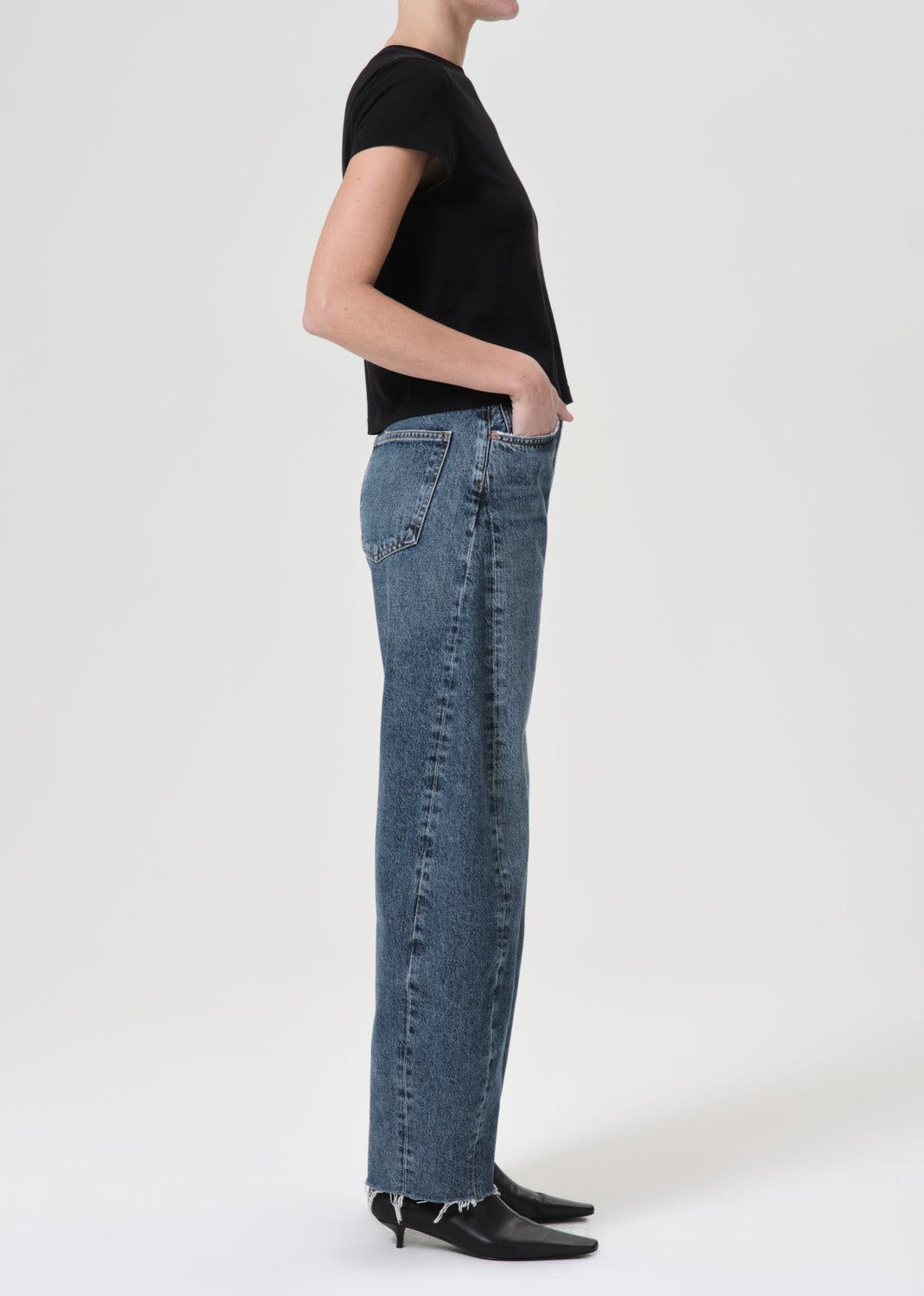 Agolde Luna High Rise Pieced Taper Denim Dames Control | PIT523687