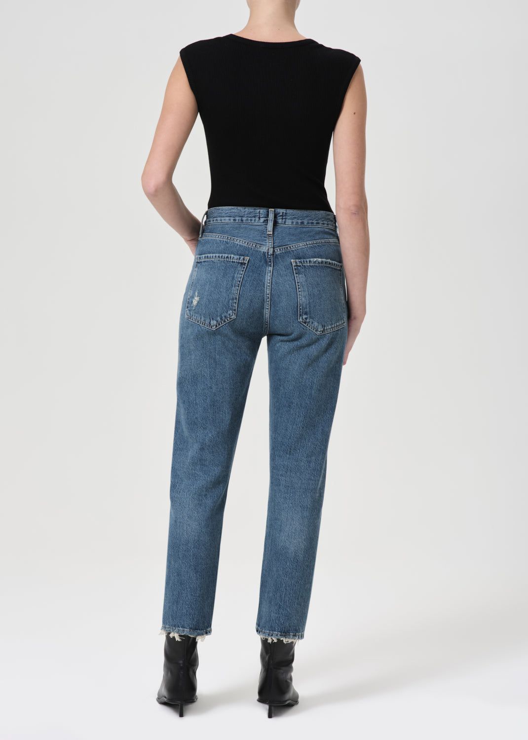 Agolde Riley High Rise Rechtdoor Crop Denim Dames Frequency | ZQW561094