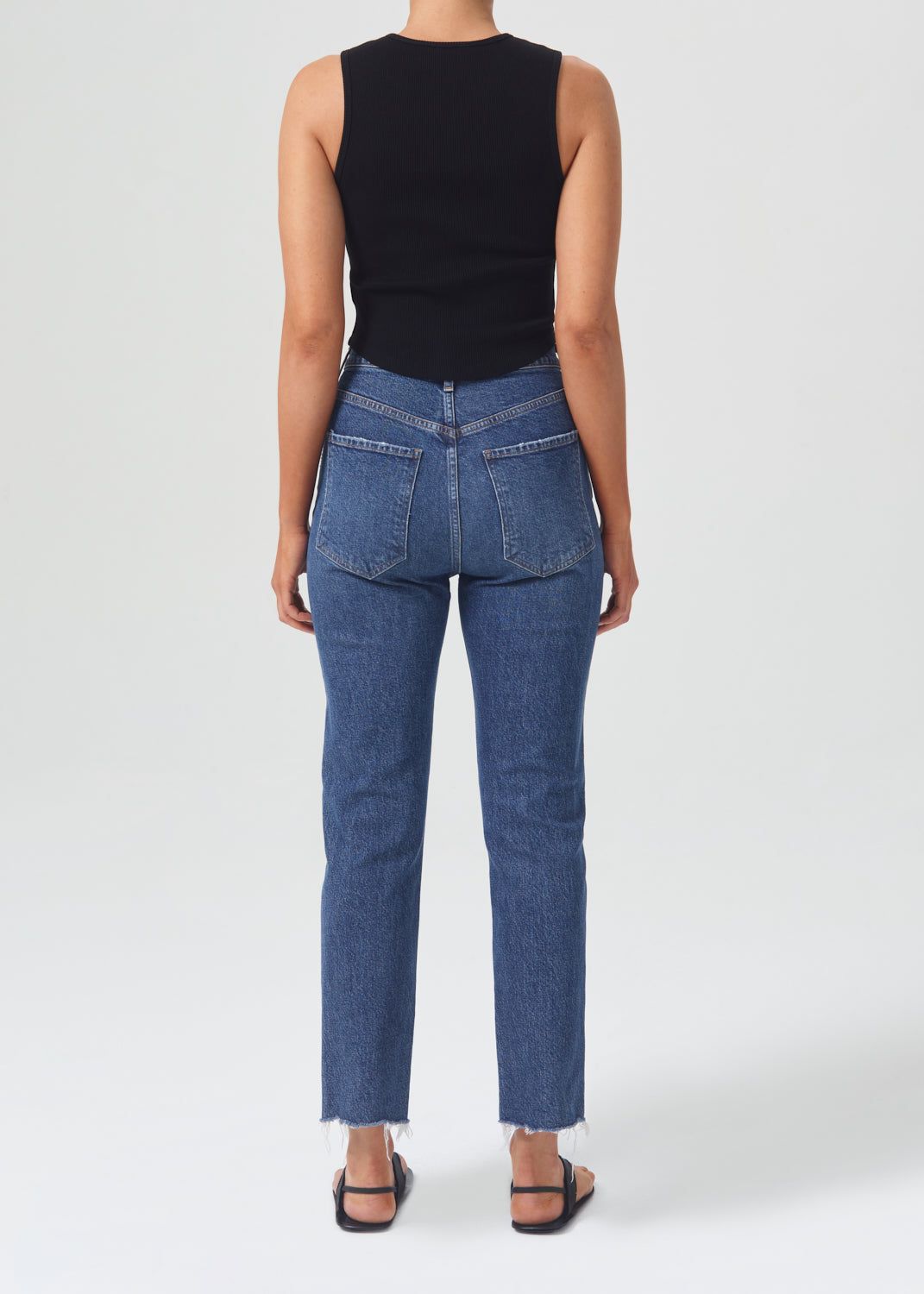 Agolde Riley High Rise Straight Crop Stretch Denim Dames Escape | XYK498327