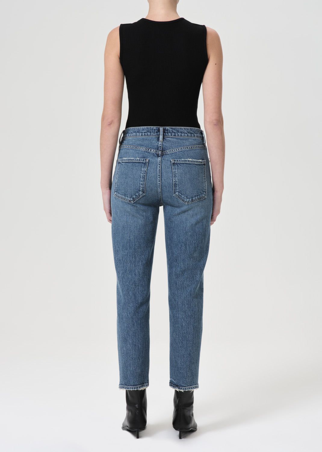 Agolde Riley High Rise Straight Crop Stretch Denim Dames Moor | WCX312764