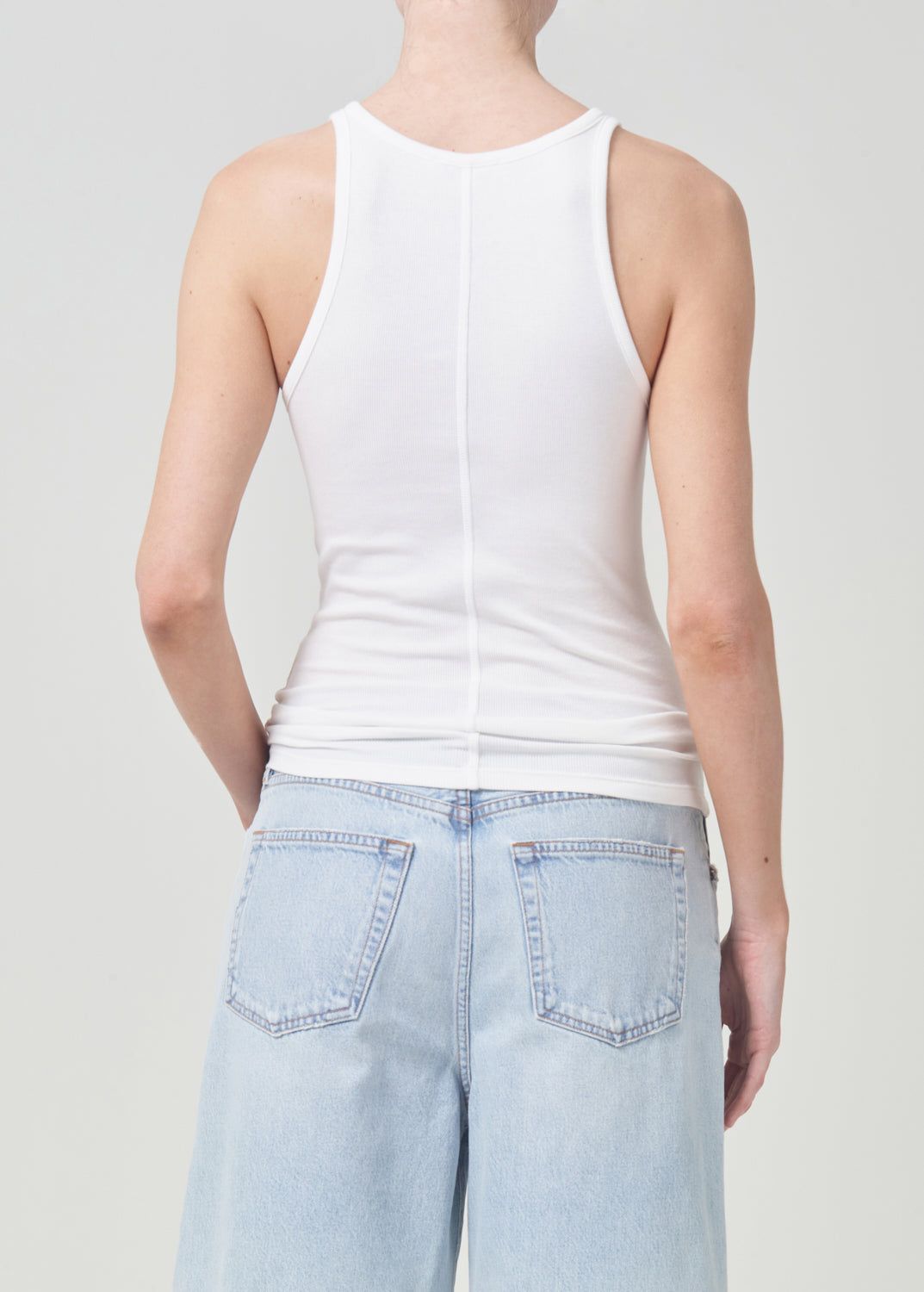 Agolde Zane Tank Topjes Dames Wit | MRZ280651