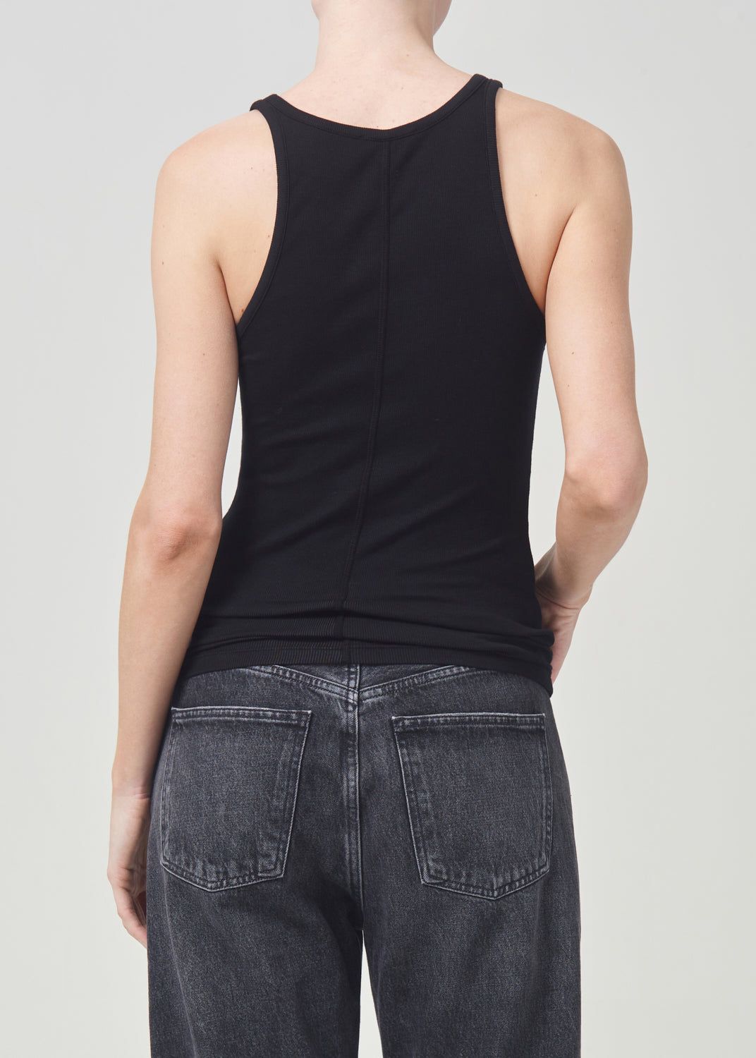 Agolde Zane Tank Topjes Dames Zwart | CSF542769